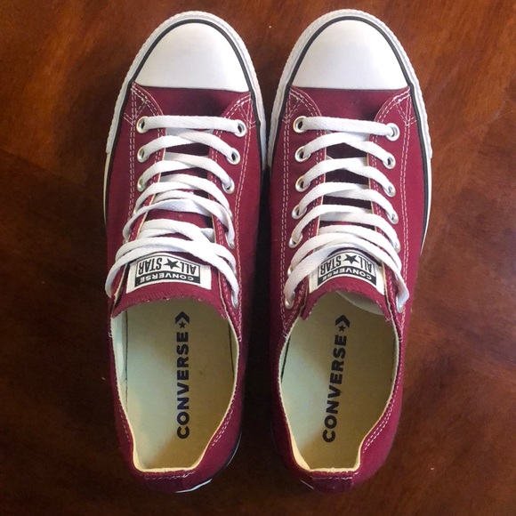Other - Converse All-Star Low Top Burgundy Mens 10